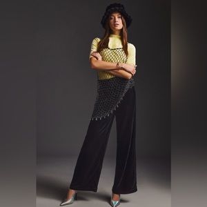 Maeve Wide-Leg Velvet Pants